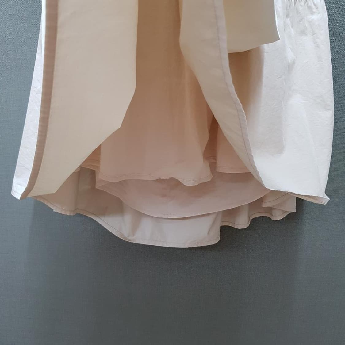 셀프포트레이트 크롭 셔츠 레이어드 원피스 2사이즈 상품이미지6