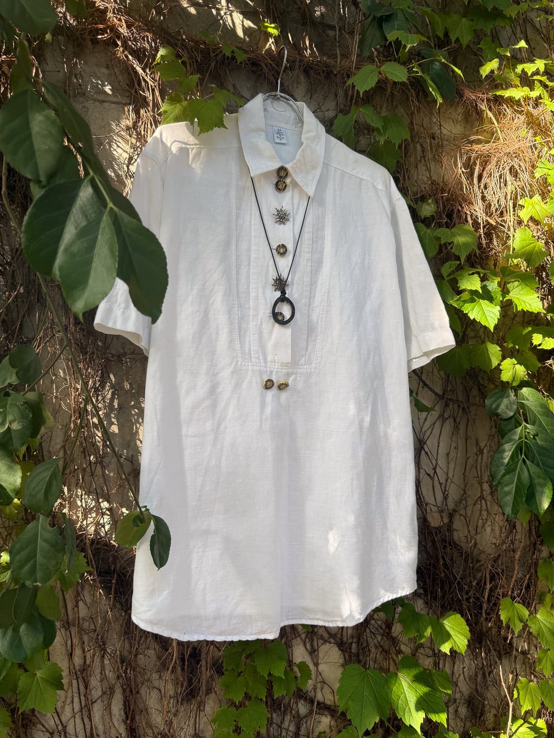 Antique Pendant Linen Shirt 0091 상품이미지3
