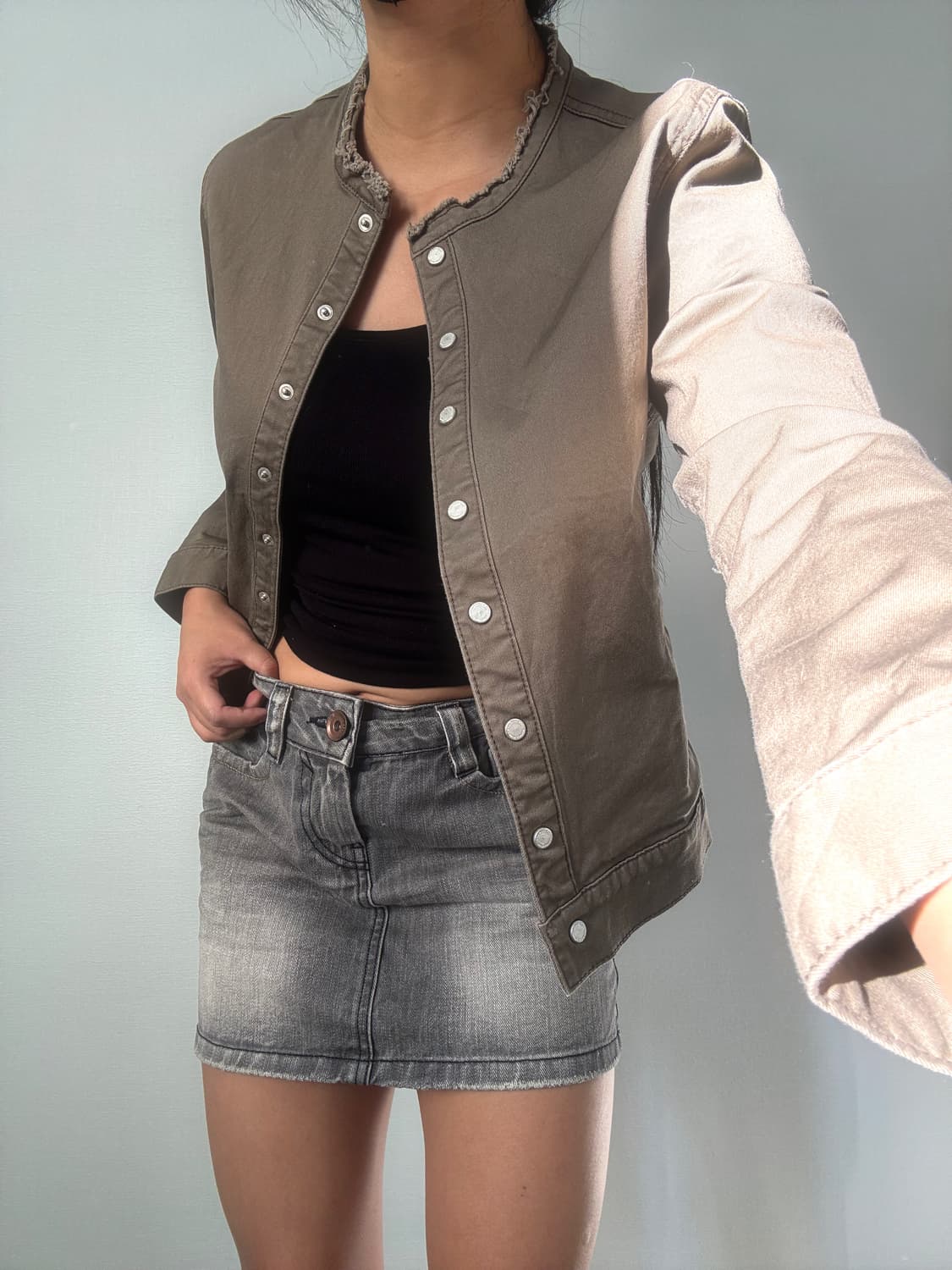 웨스턴 크롭 자켓 상품이미지1