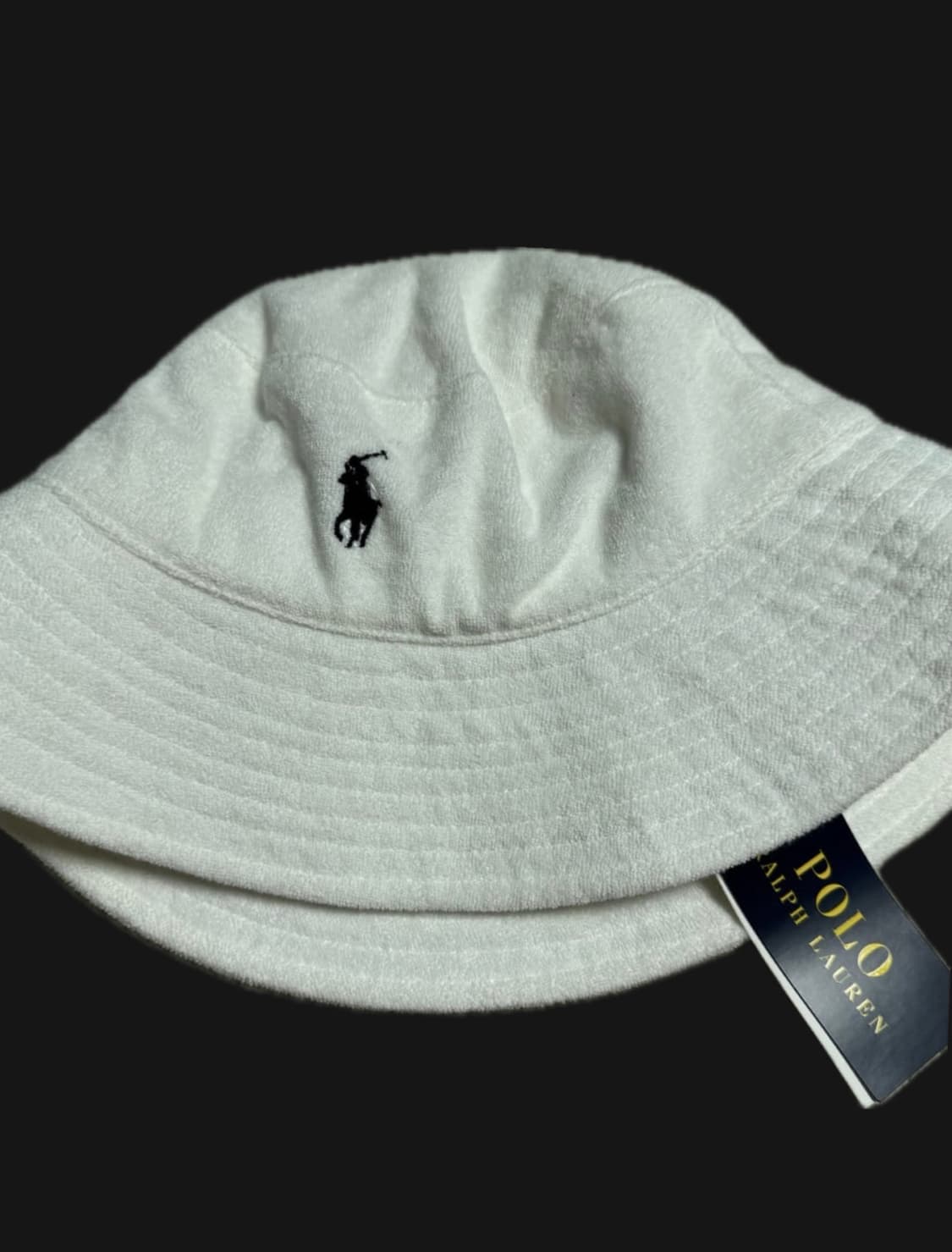 폴로 랄프로렌 타올 텍스처 화이트 버킷햇 새상품 상품이미지1