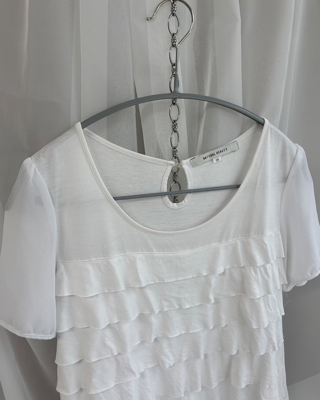 NATURAL BEAUTY tiered ruffle t-shirt 상품이미지5