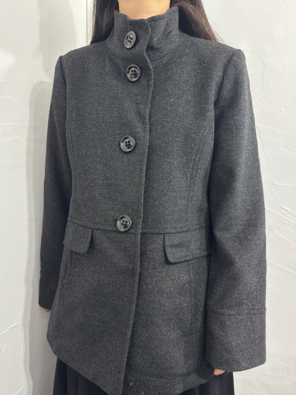 fob export button wool jacket 상품이미지3