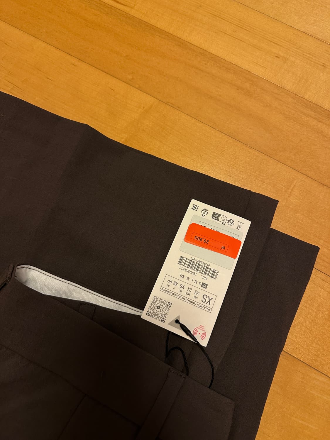 자라 핀턱 슬랙스 브라운 XS 상품이미지2