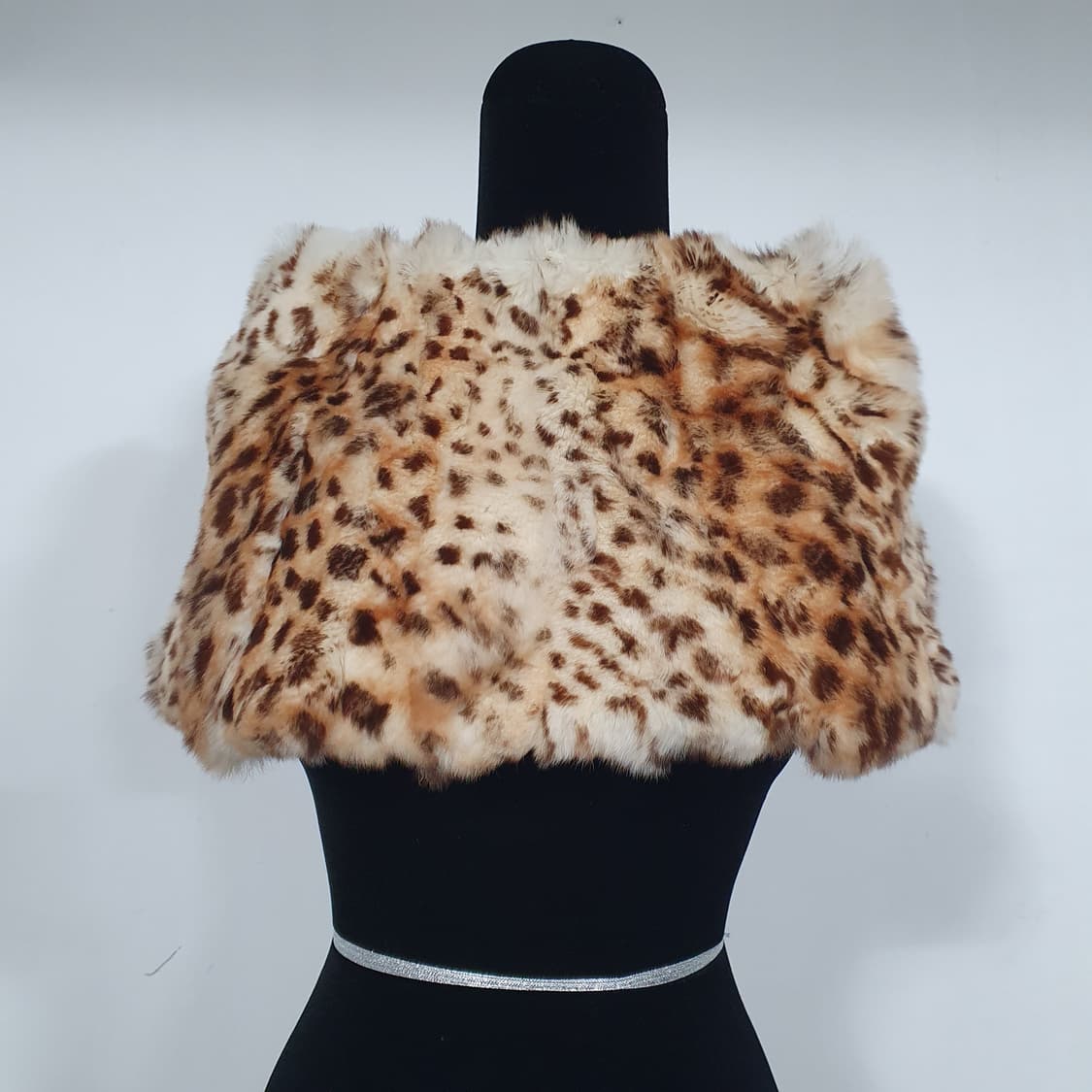 빈티지 호피 토끼털 넥 워머 머플러 렉스퍼 오네갸루 y2k d.i.a 계 상품이미지2