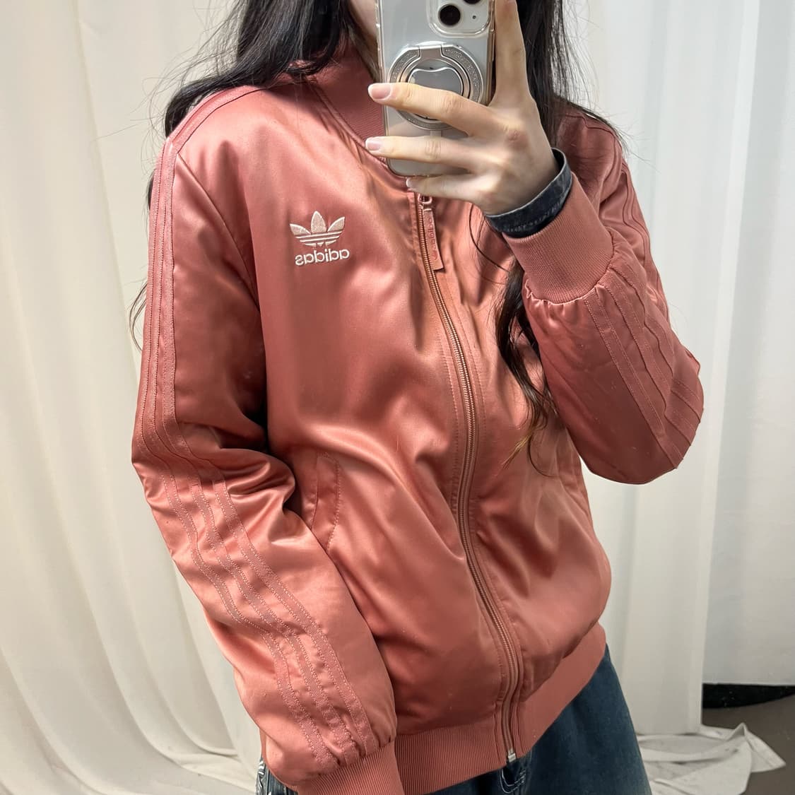 Adidas Shine Pink Firebird Bomber Jacket 상품이미지2