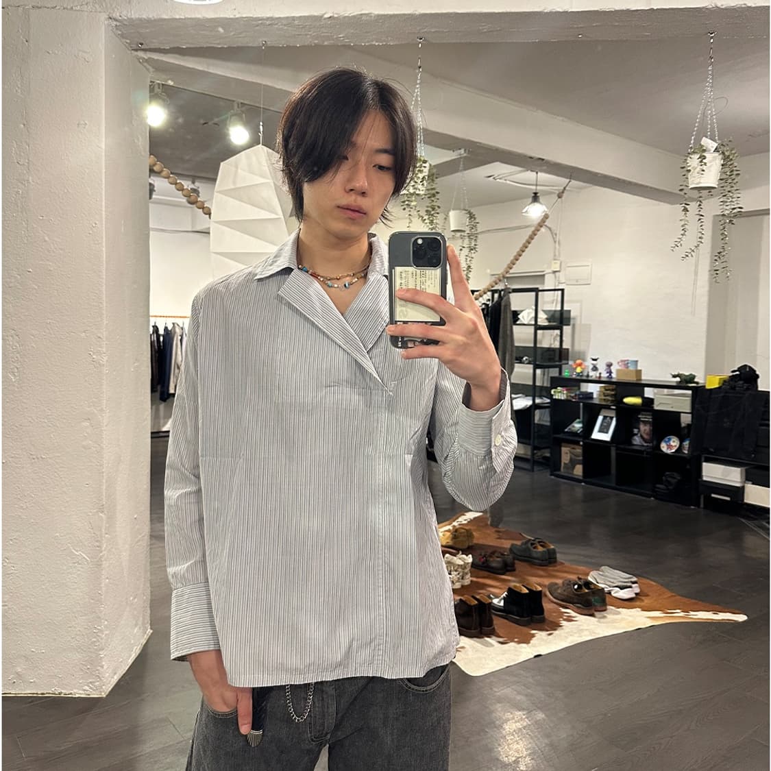 요지야마모토 비대칭 풀오버 셔츠 상품이미지4