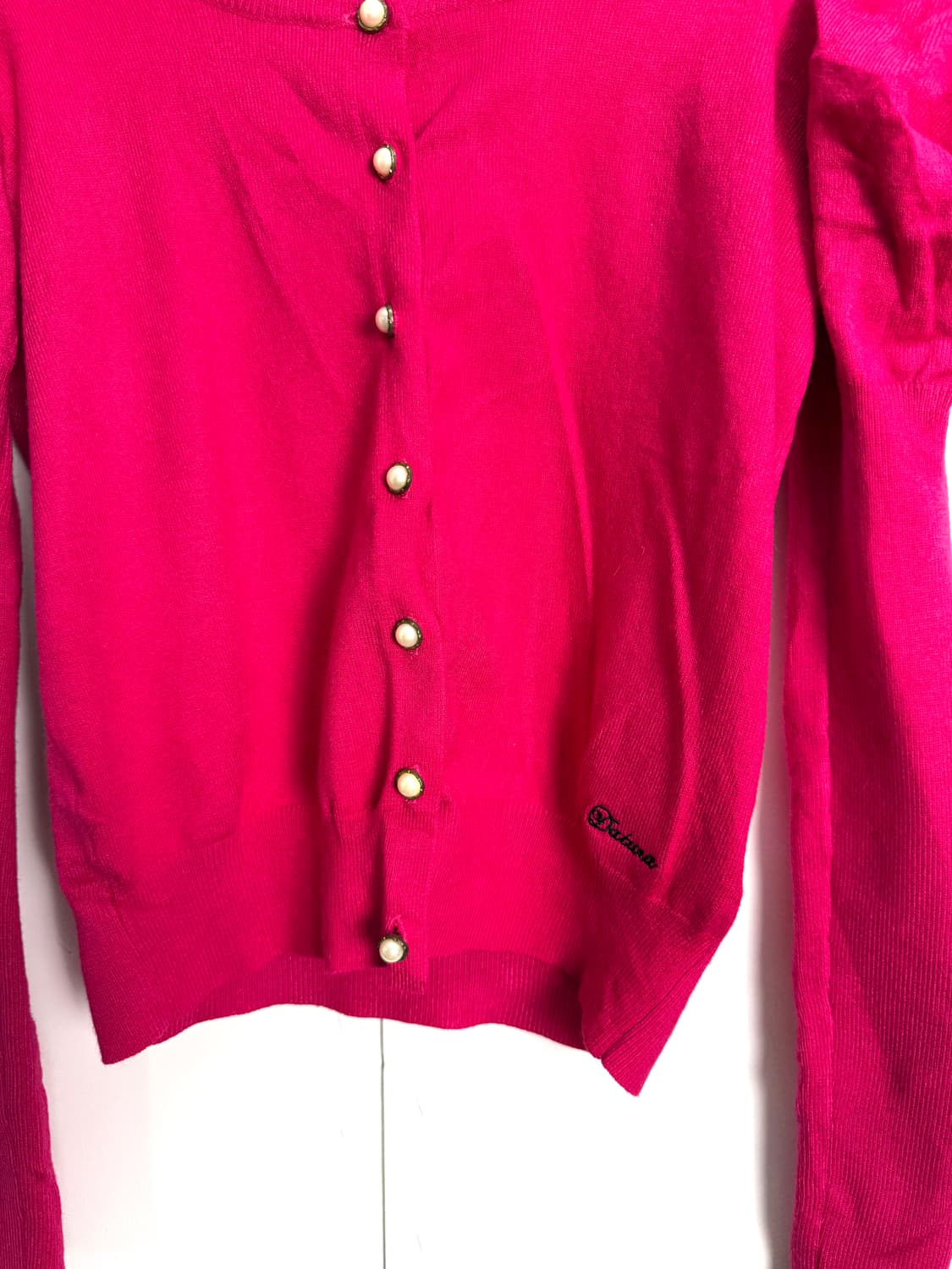 datura 핑크 숄더 셔링 가디건 상품이미지3