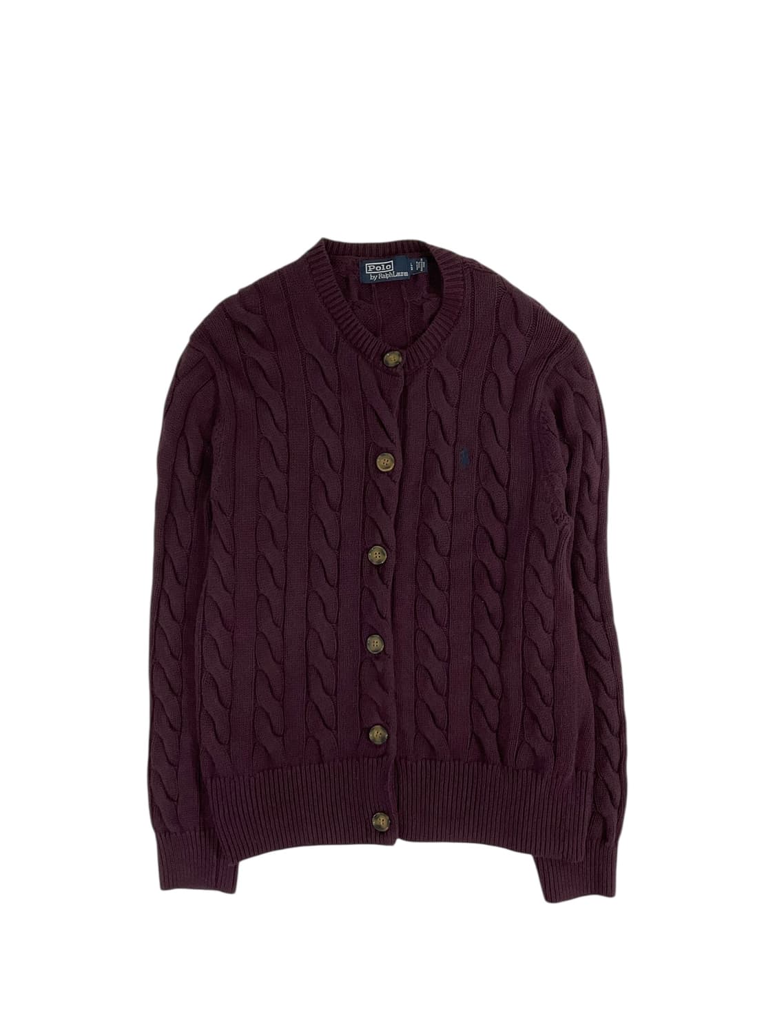 폴로 꽈배기 니트 가디건 (woman L) 상품이미지1