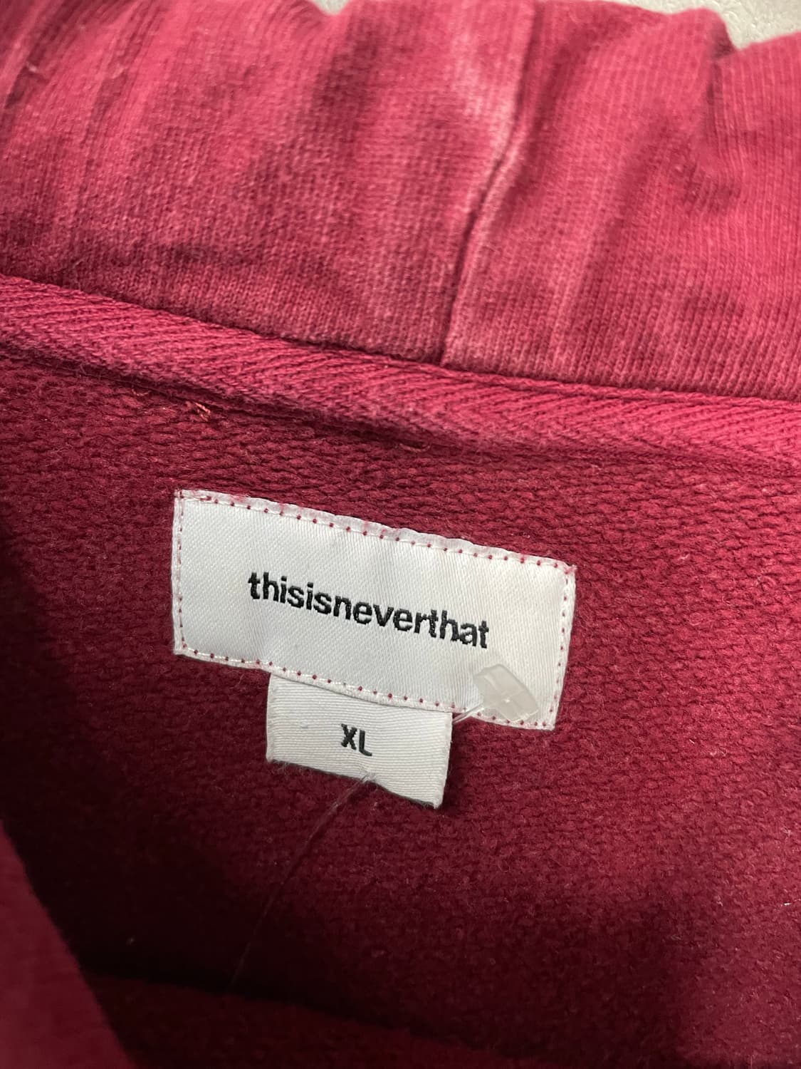 디스이즈네버댓 버건디 후드티 H1815 상품이미지6