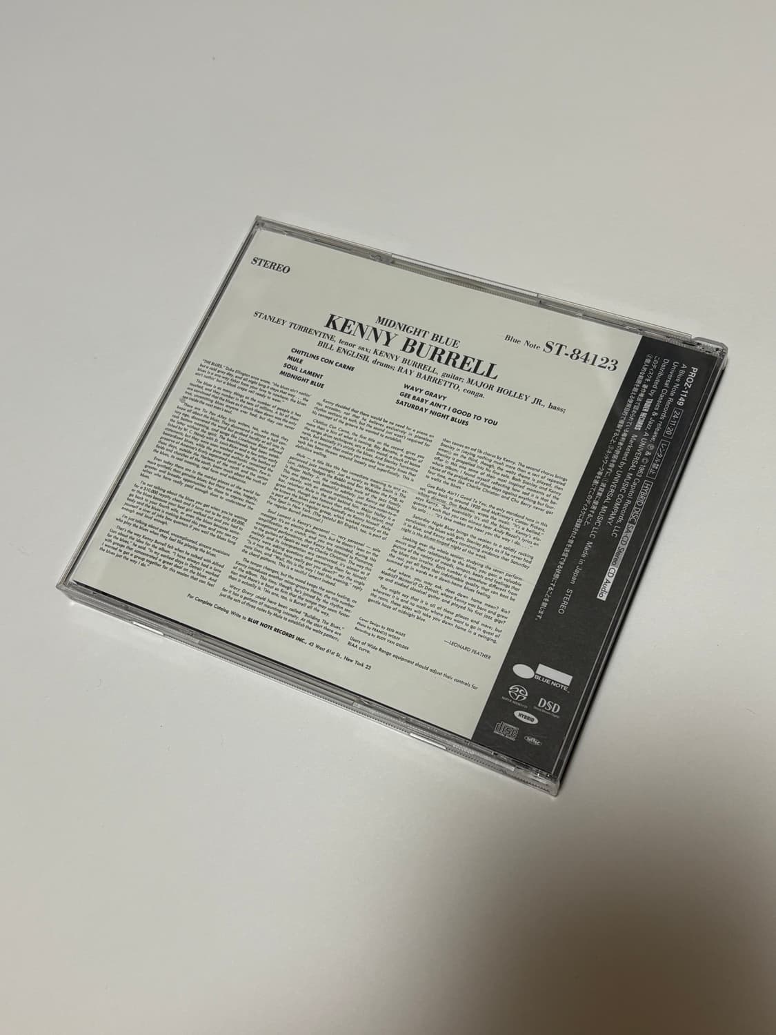 케니 버렐 - Midnight blue SA-CD 일본반 상품이미지2