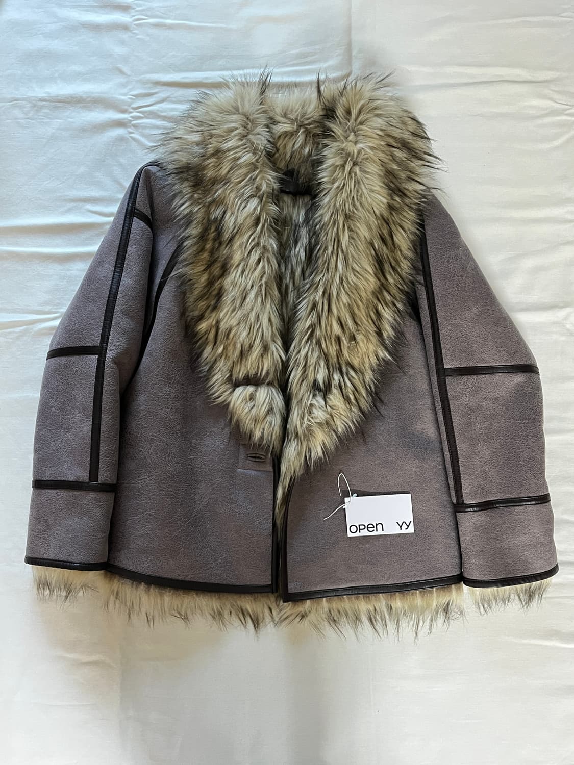 faux fur reversible jacket 상품이미지1