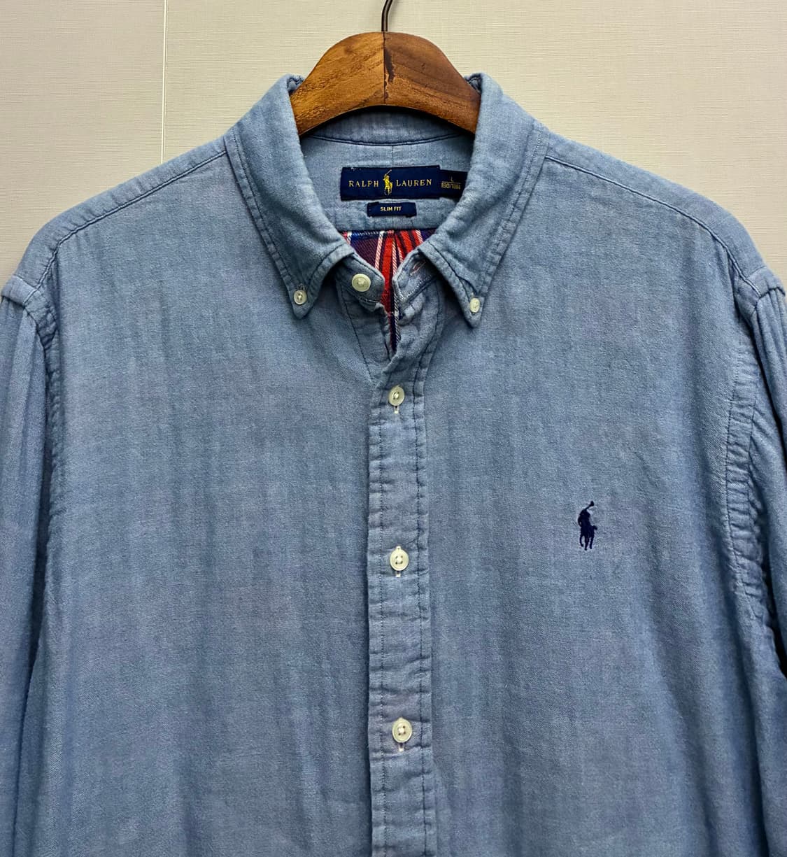 (L~XL)폴로랄프로렌 코튼 플란넬체크 샴브레이 셔츠  상품이미지2