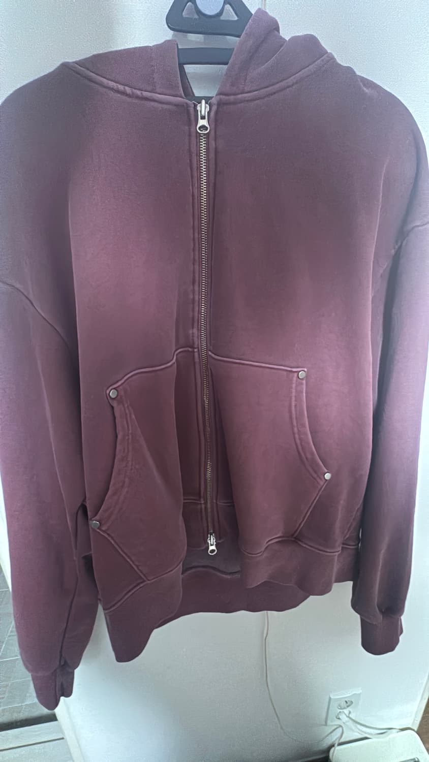 스켈리웩 피그먼트 크롭 후드집업 상품이미지4