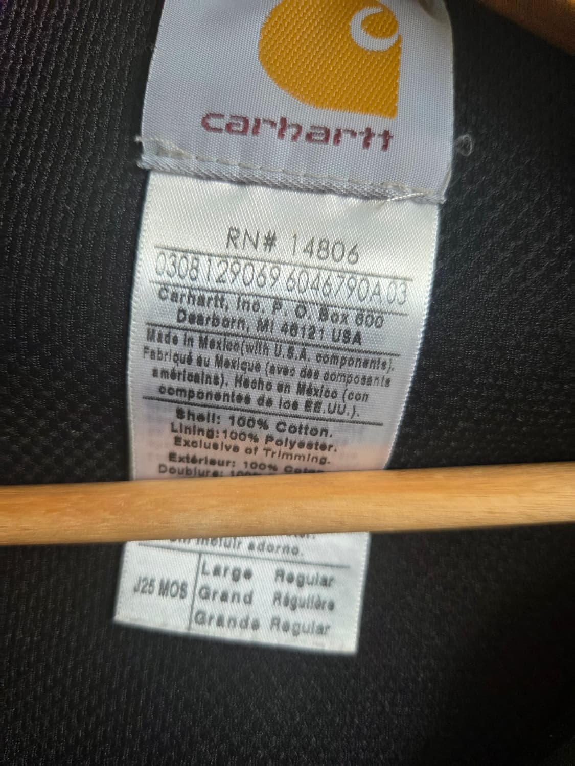 칼하트 액티브자켓 j25 모스그린 상품이미지5