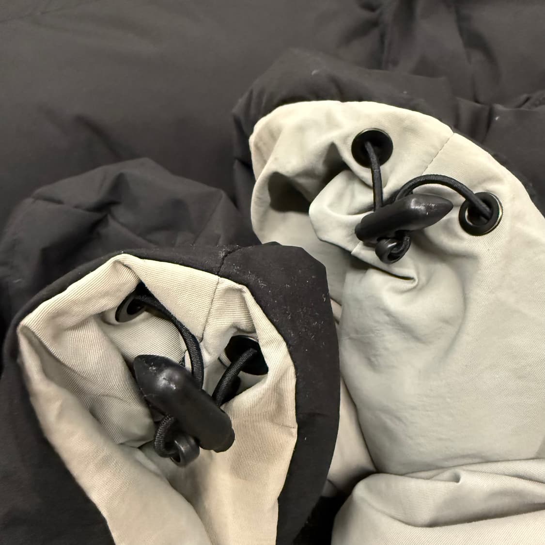 [정품/M] 라이프워크 블랙 그레이 양면 패딩 점퍼 b19 상품이미지9