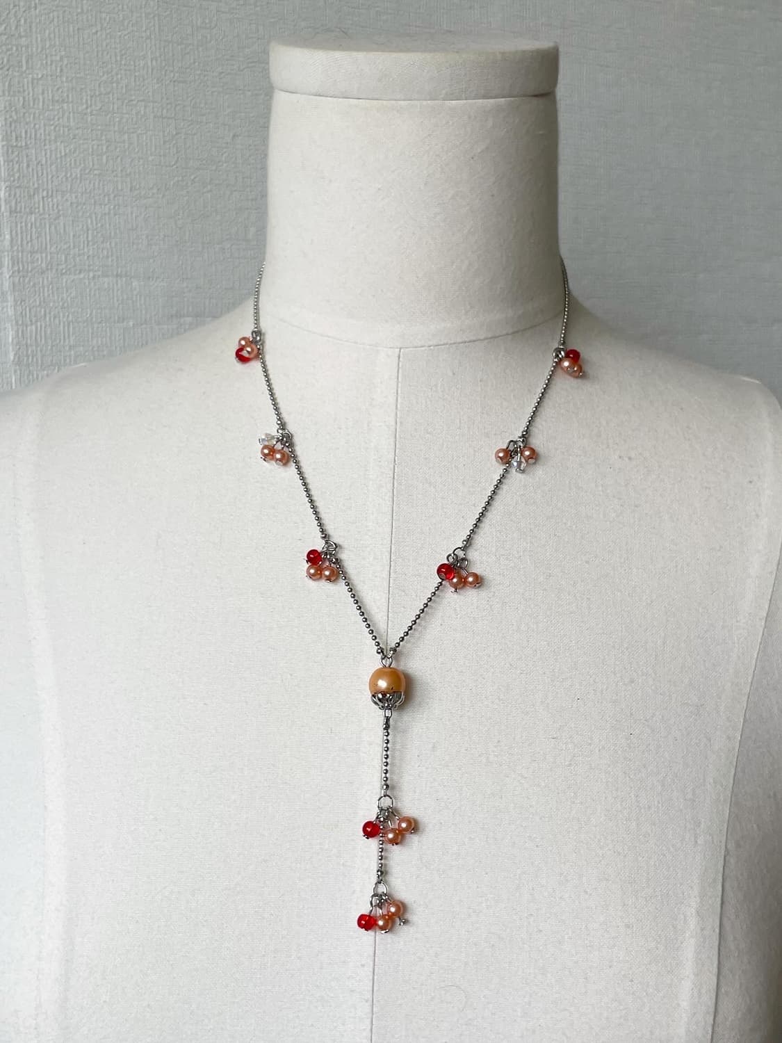 red pearl fruit necklace 상품이미지1