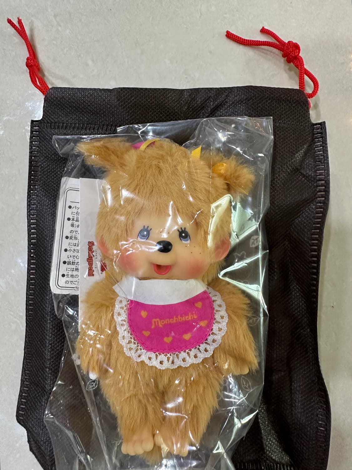 홍콩 몬치치 양갈래 트윈테일 브라운 키링 상품이미지2