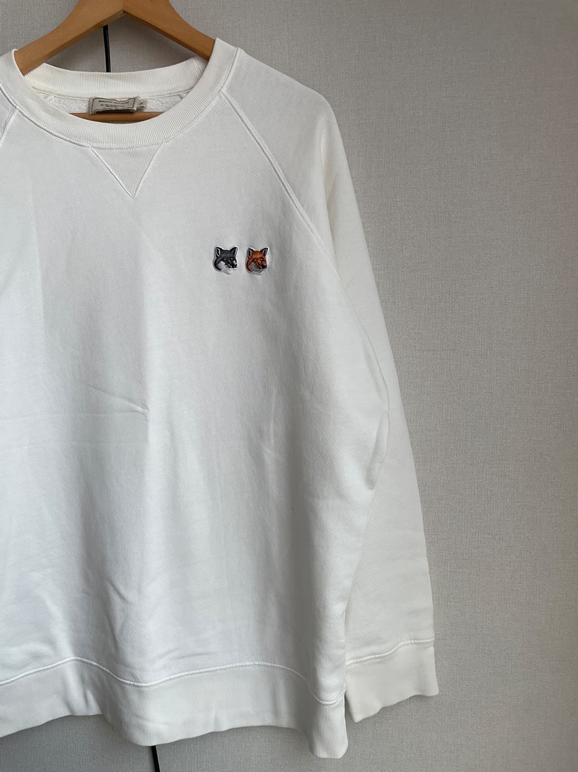 메종키츠네 더블 폭스 헤드 패치 맨투맨 상품이미지3