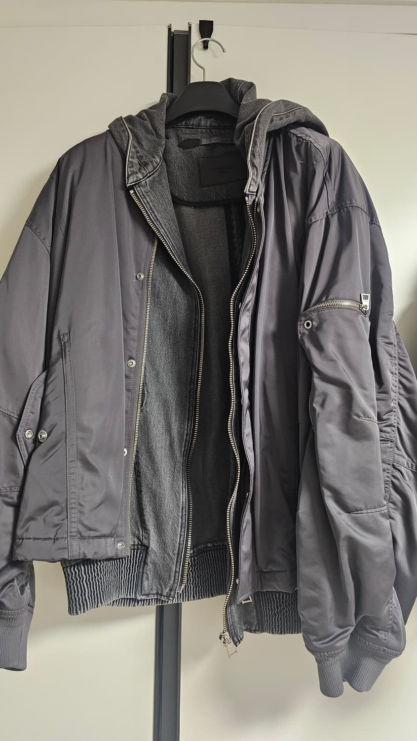 송지오 23SS 데님 레이어드 ma1 상품이미지1