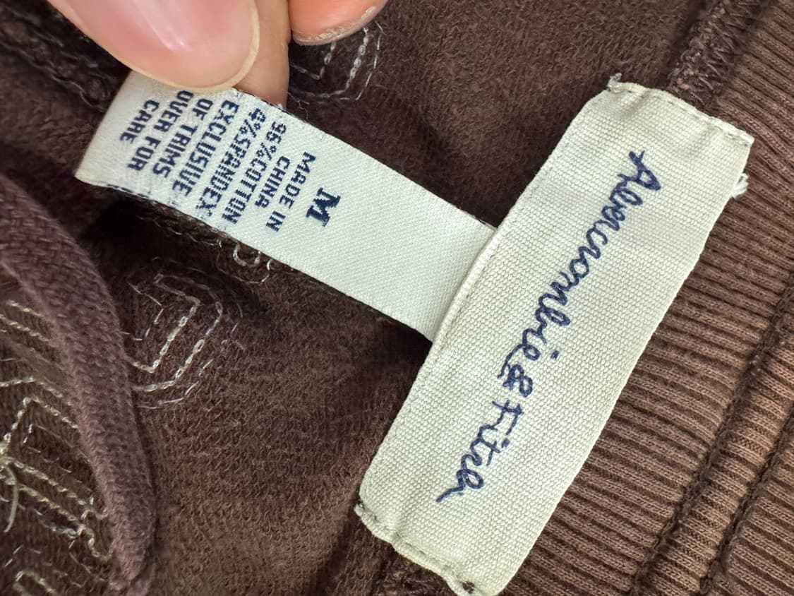 희귀!! 아베크롬비 뒷 스펠아웃 트레이닝 밴딩 트랙팬츠 코코아 상품이미지3