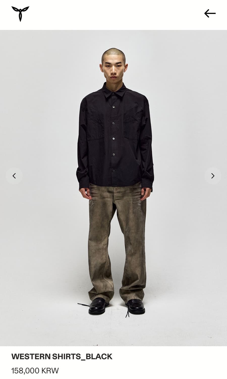 서피스에디션 - 웨스턴 셔츠 - 블랙 M 상품이미지1