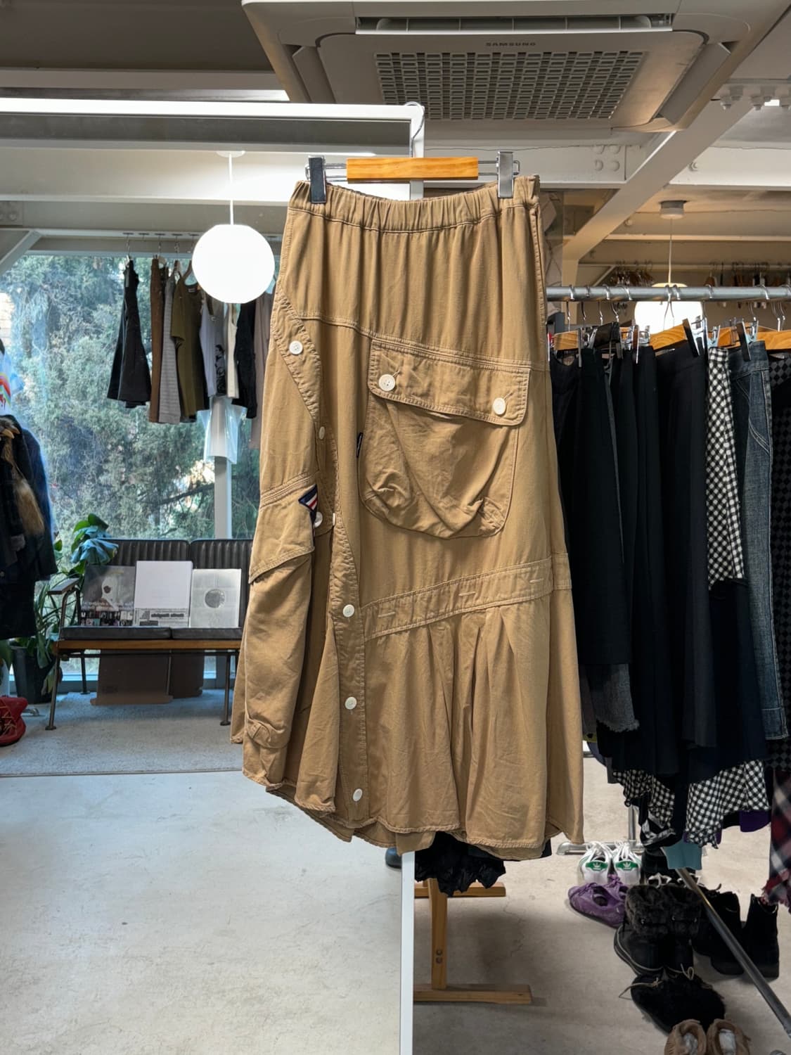 메르시보꾸 버튼 카고 스커트 상품이미지1