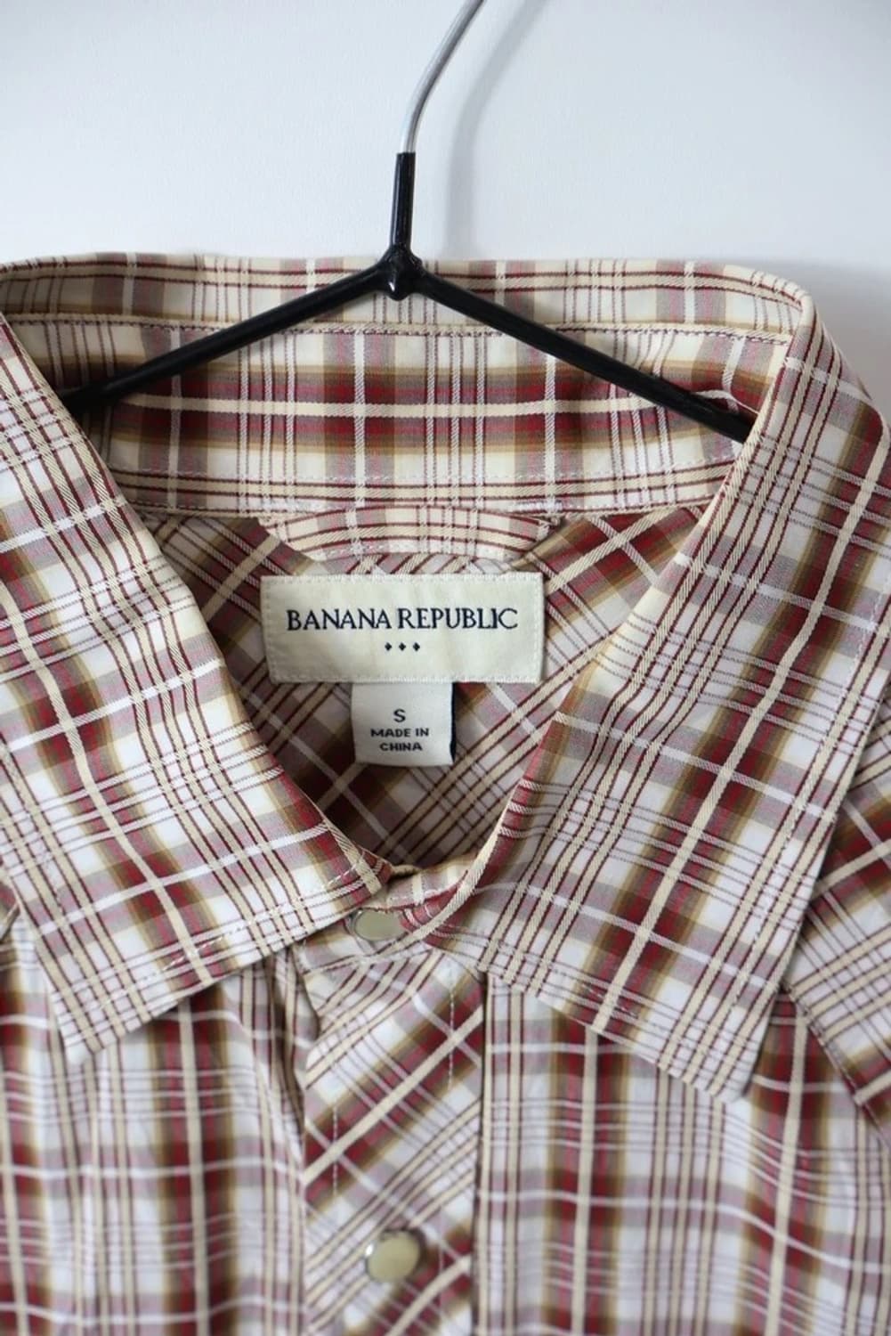 Banana Republic Plaid Western Shirt 상품이미지5