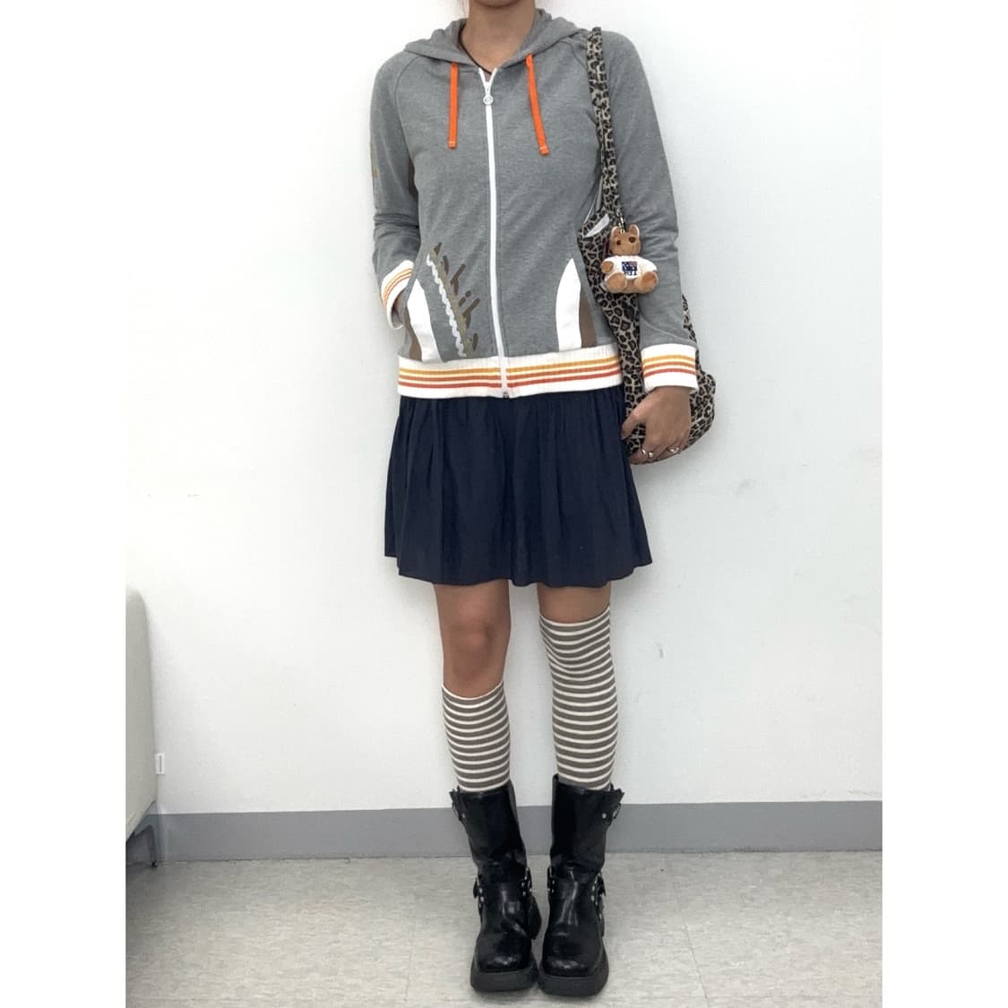 빈티지 아디다스 그레이 후드 집업 y2k 상품이미지3