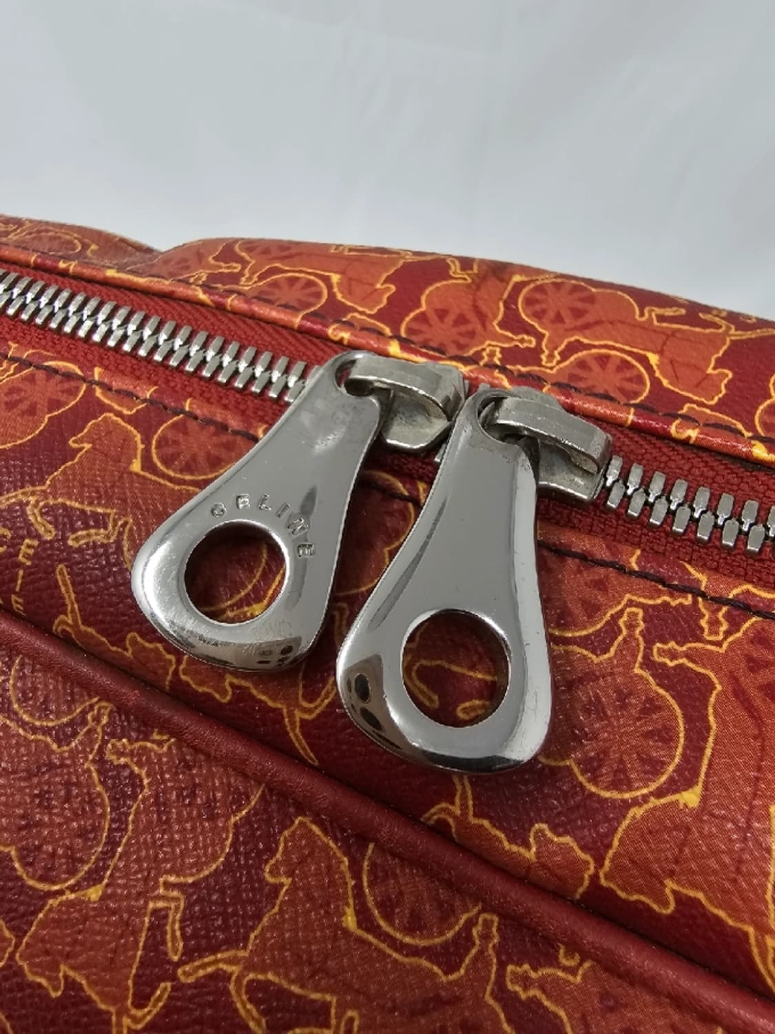 셀린느 마차 패턴 보스턴백 레드 상품이미지9