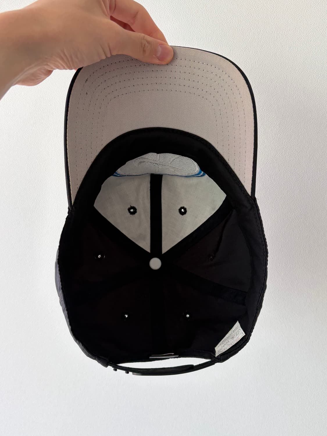 90s 올드 나이키 nike 스우시 나일론 블랙 스냅백 상품이미지4