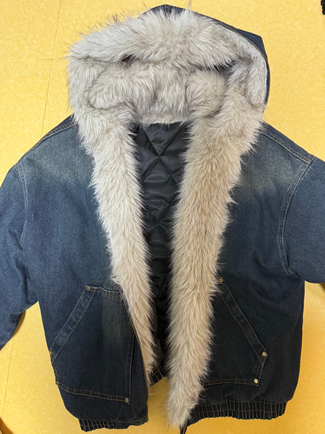 데님 퍼자켓 코시하루 상품이미지2