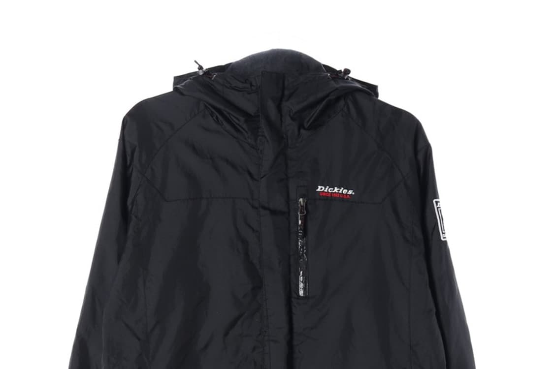 디키즈 올드스쿨 로고 자수 후드 바람막이 자켓 블랙 L 상품이미지4