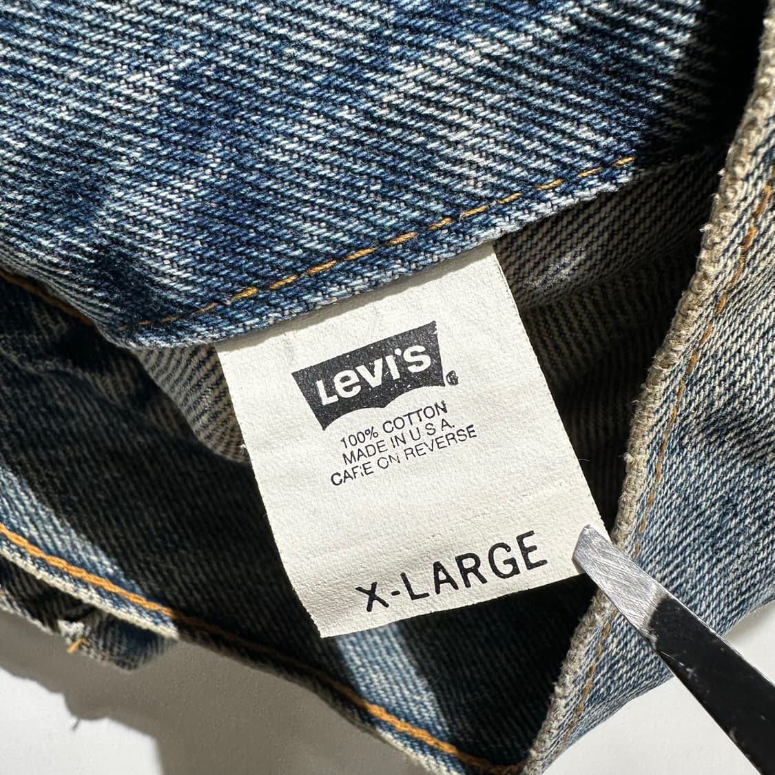 90‘s USA 리바이스 데님 트러커 자켓 상품이미지8