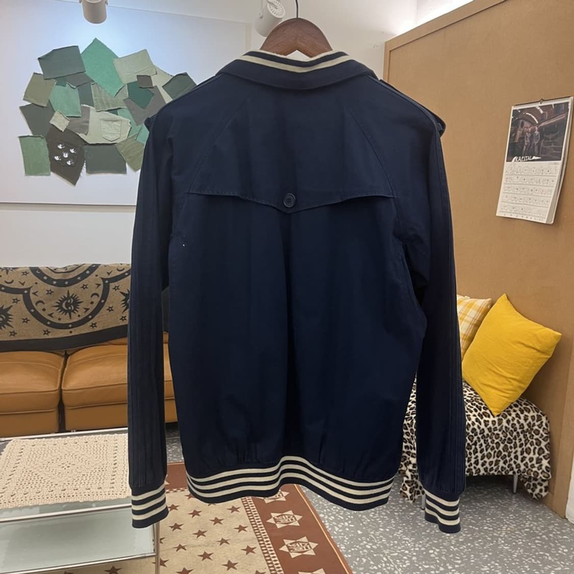 아디다스 흑탭 올드스쿨 레트로 프레피 블루종 자켓 105 C09788 상품이미지4