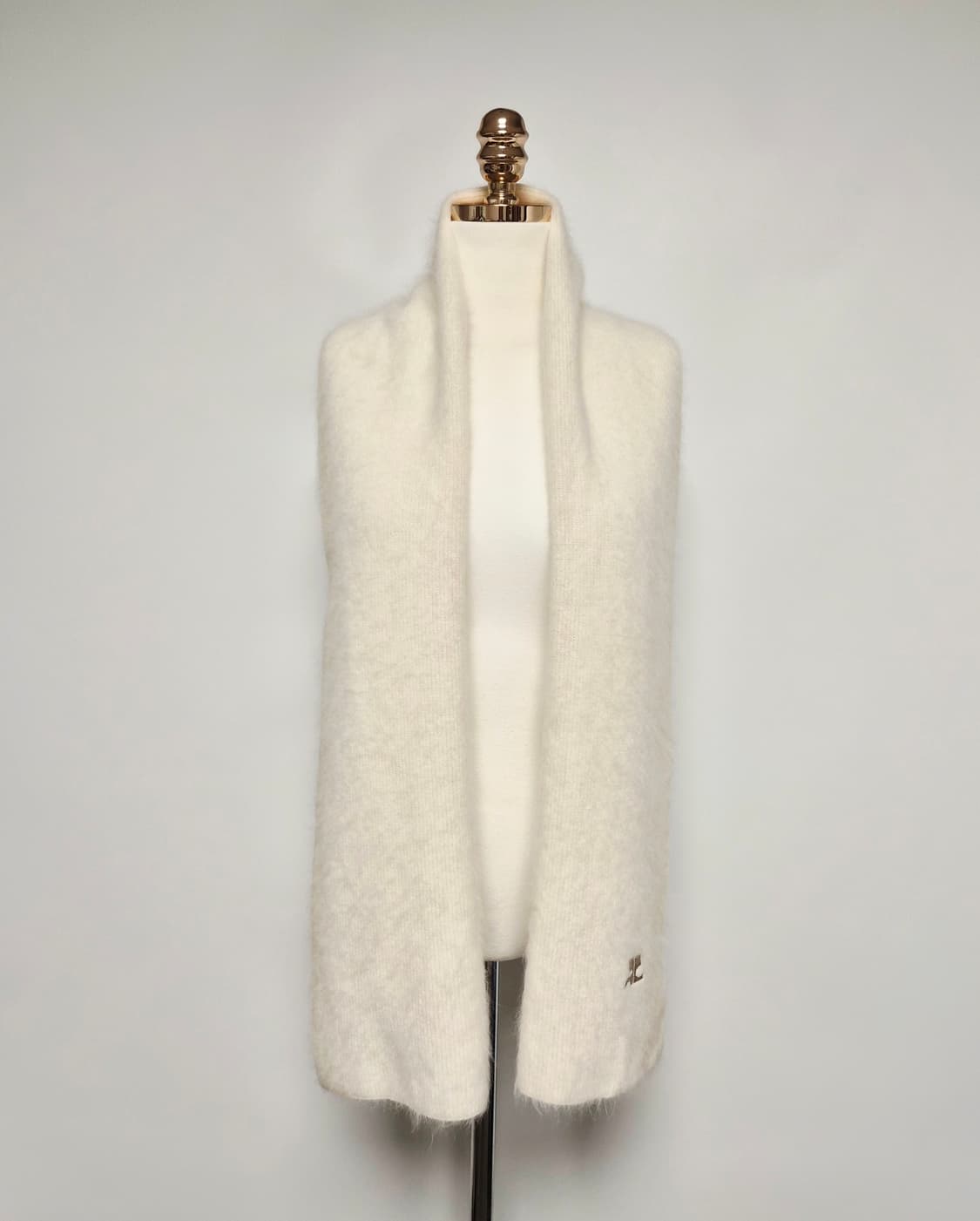 꾸레쥬 앙고라 아이보리 머플러 목도리 상품이미지3