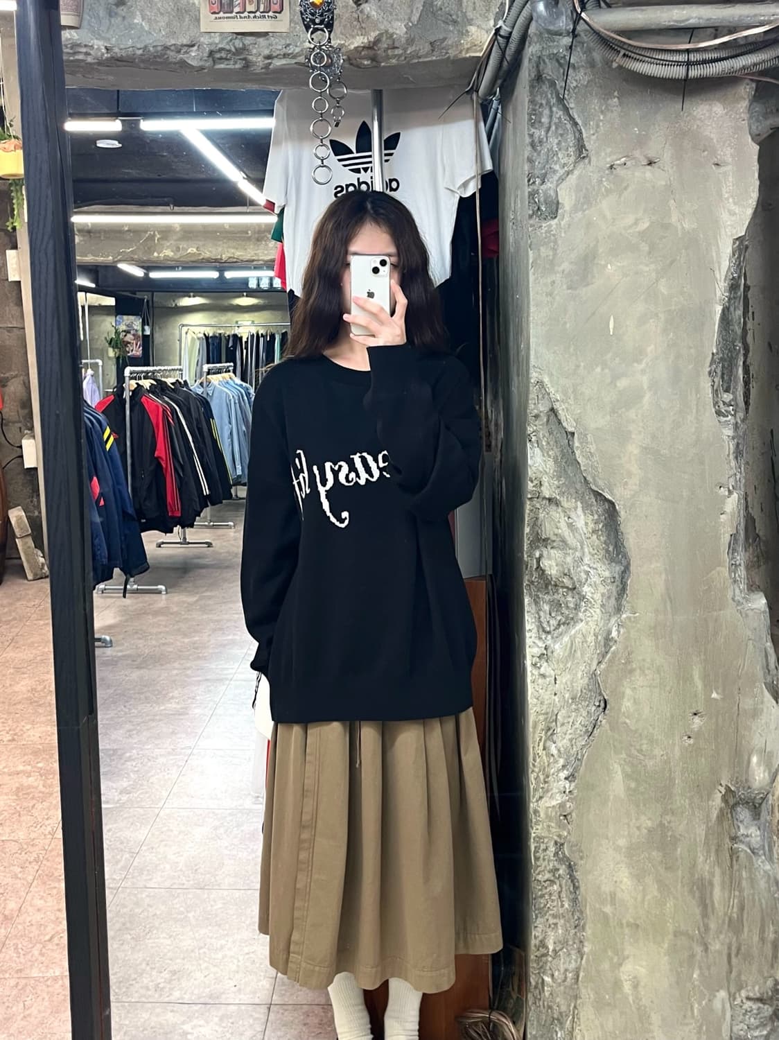 ETCE 이티씨이 레터링 니트 블랙 L #csz2633 상품이미지2