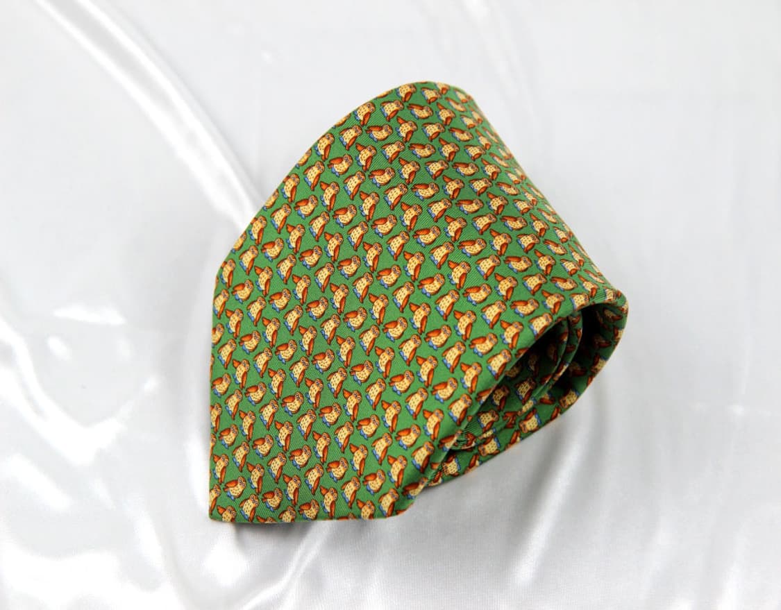 페라가모 9.4cm S등급 남자 명품 넥타이 상품이미지1