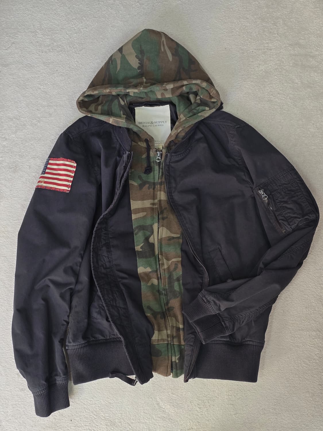 폴로랄프로렌 데님 앤 서플라이 카모 성조기 도킹 자켓 상품이미지3