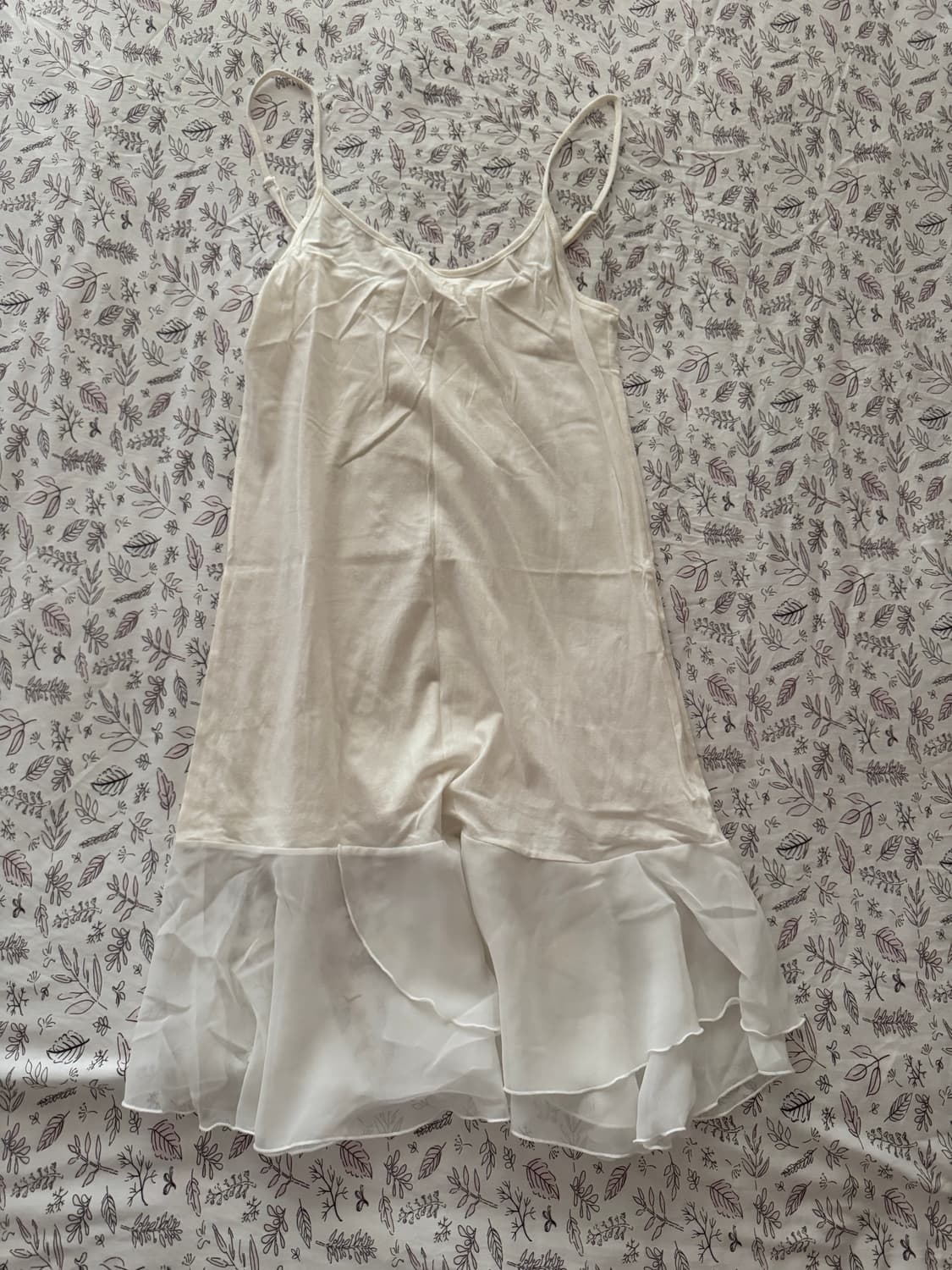 SILK FRILL LAYERED DRESS 상품이미지1