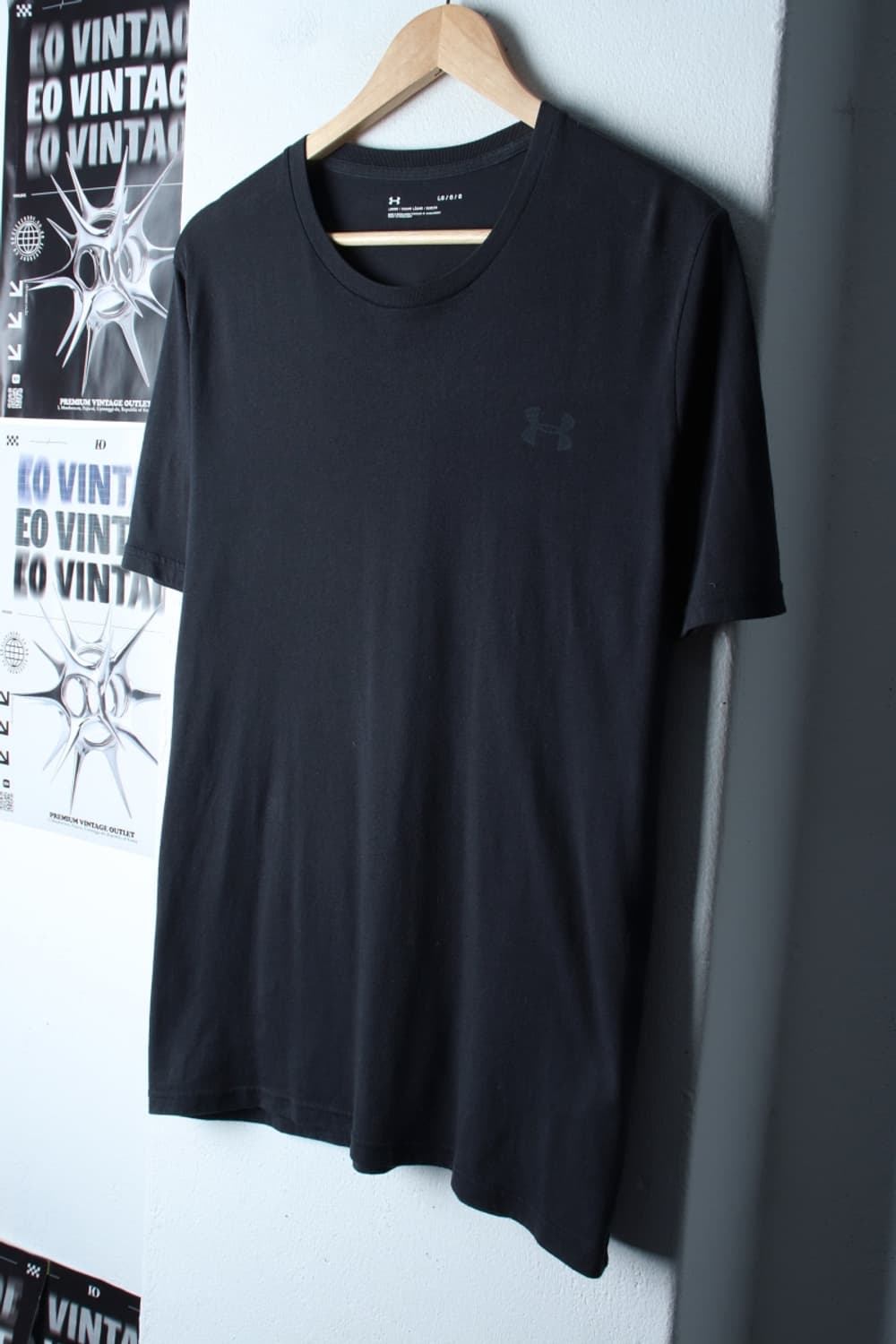 (L-XL) 언더아머 반팔 티셔츠 기능성 로고 차콜-7B65 상품이미지1