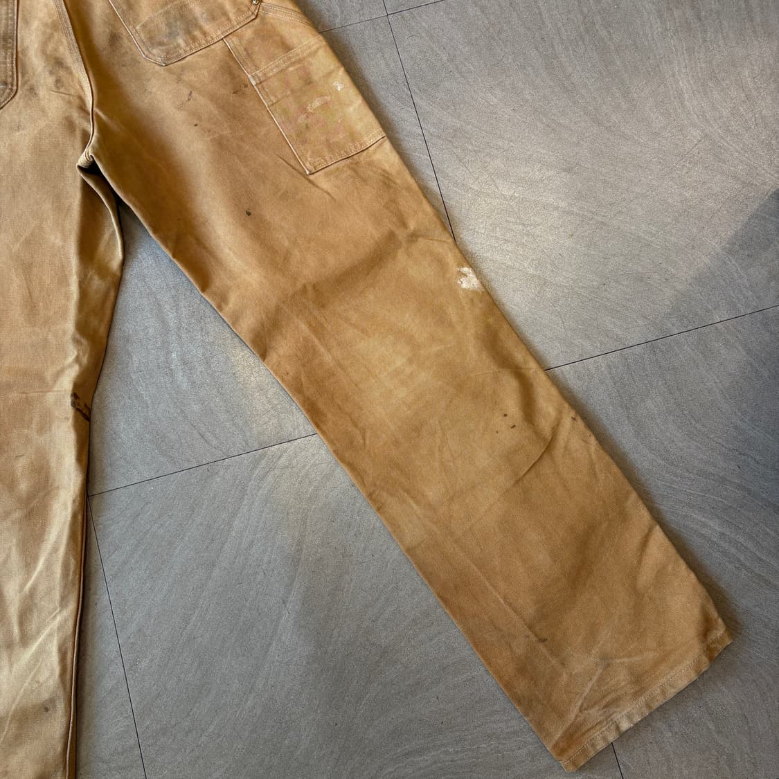 칼하트 정품 미국 생산 브라운 더블니 팬츠 상품이미지9