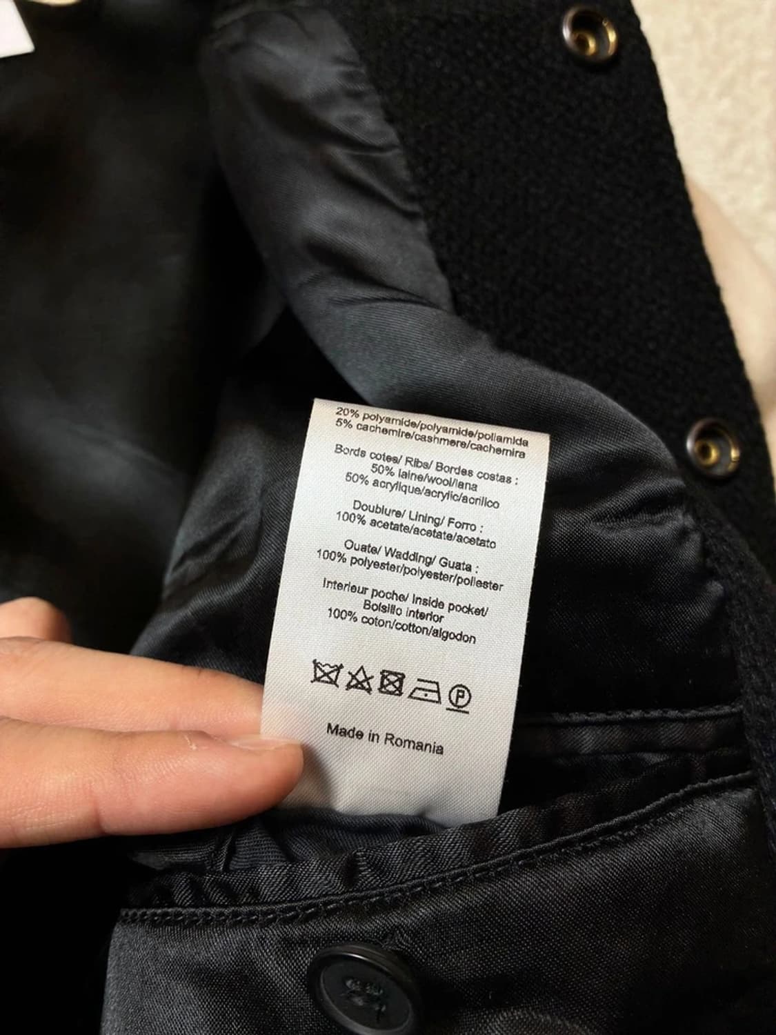 산드로옴므 테디 봄버 울 바시티 자켓 PN6524 상품이미지6