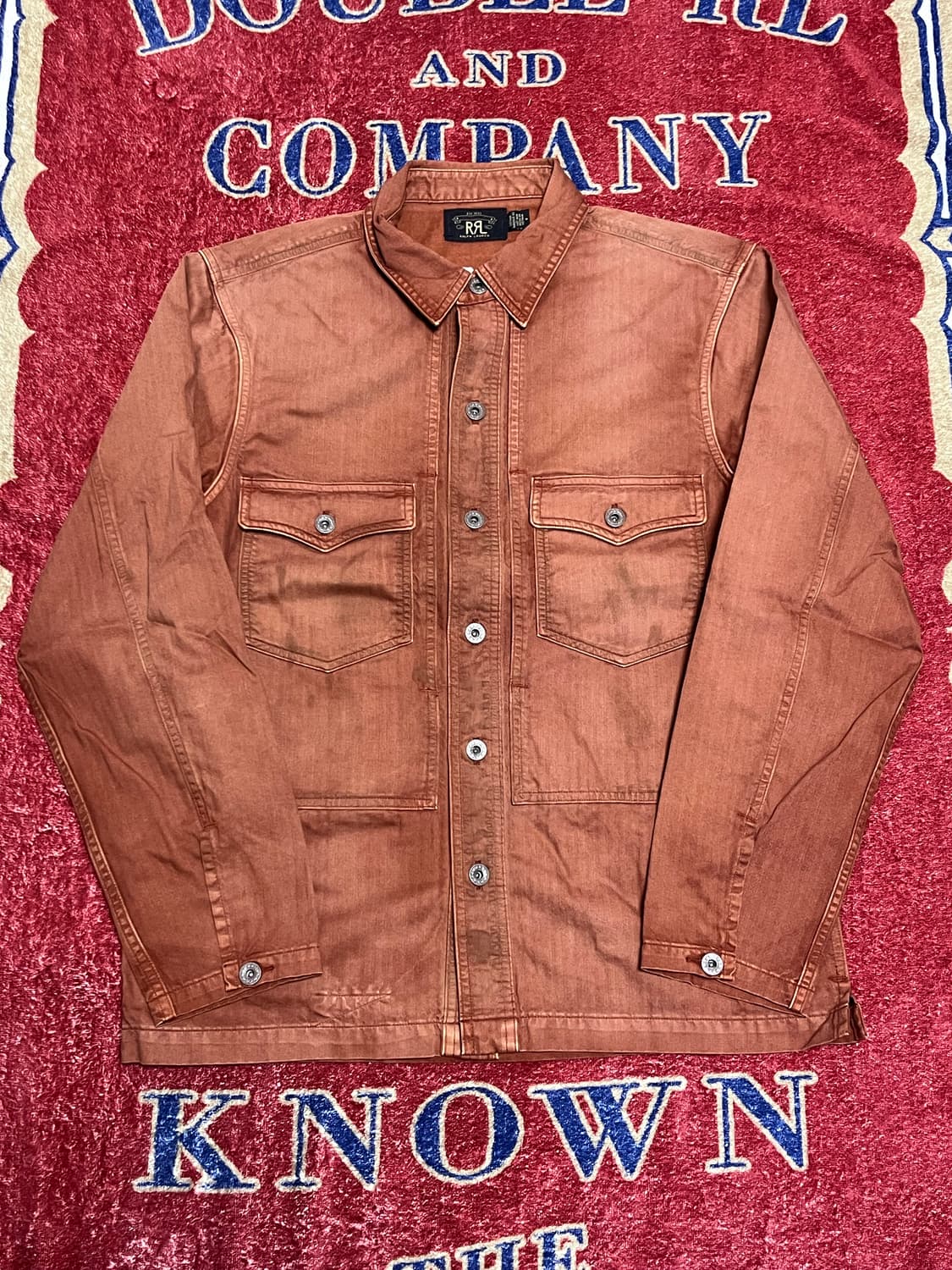 더블알엘 (RRL) 임브로이더 헤링본 자수 오버셔츠 상품이미지1