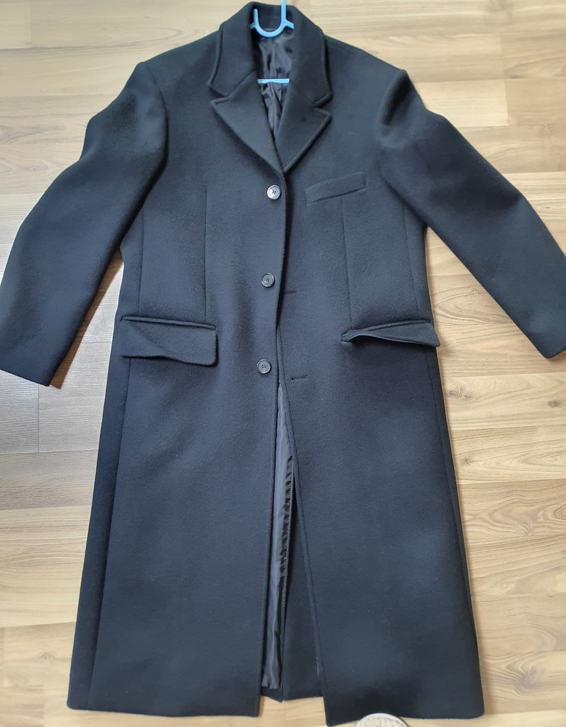 (최영) 오버사이즈 체스터 필드 코트 블랙 상품이미지1