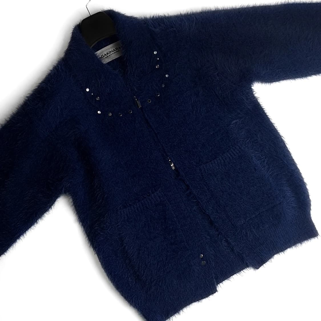 가키하라 yumeki 유메키 롱헤어 니트집업 상품이미지3