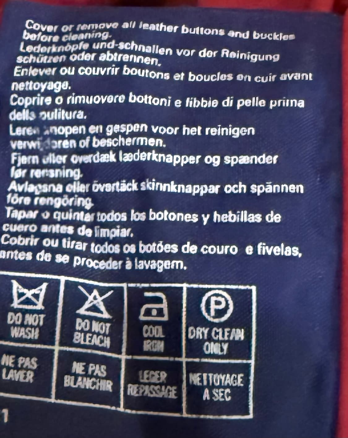 버버리 Made in USA 레드 블루종 자켓 상품이미지6