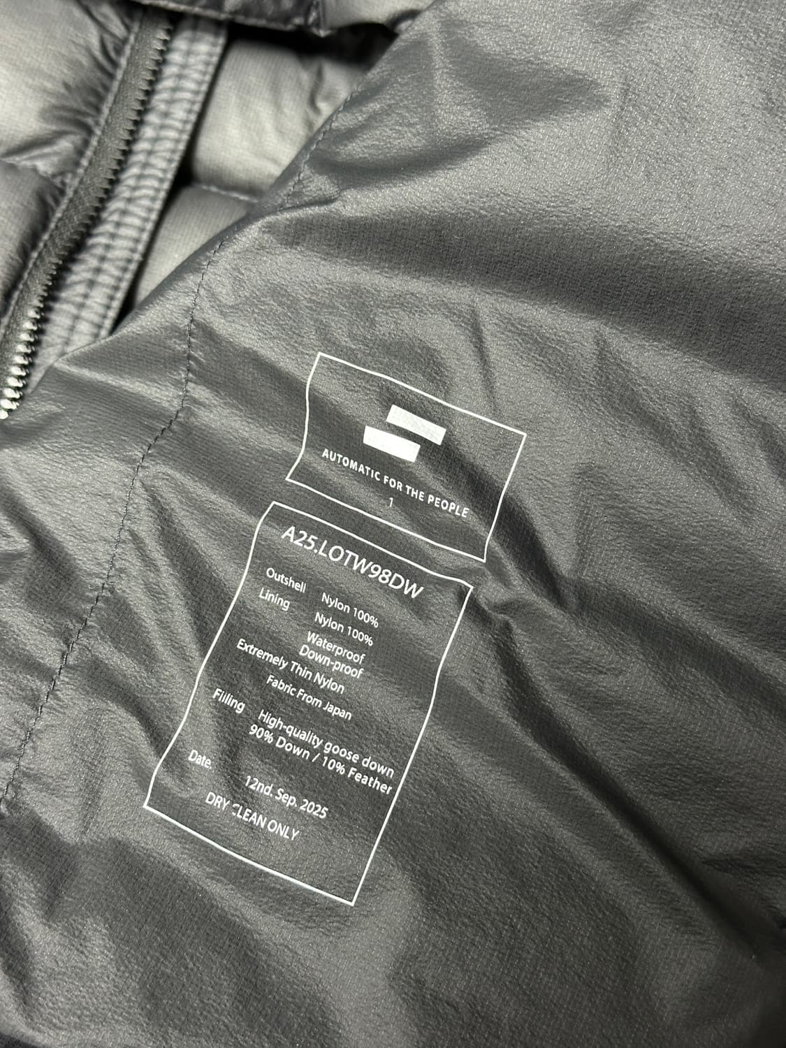 오토매틱포더피플 라이트 다운 자켓 상품이미지5