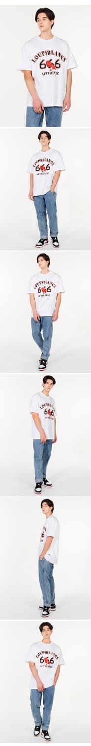 LOUPS BLANCS 피크먼트 반팔티 상품이미지1