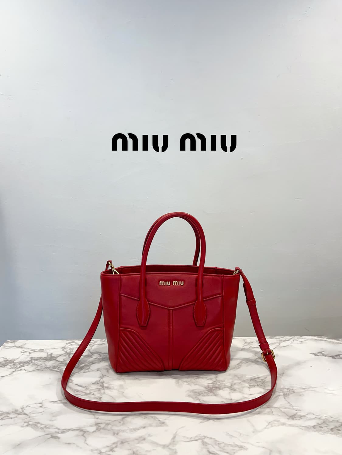 MIUMIU 미우미우 나파 바이커 토트 겸 숄더백 상품이미지1