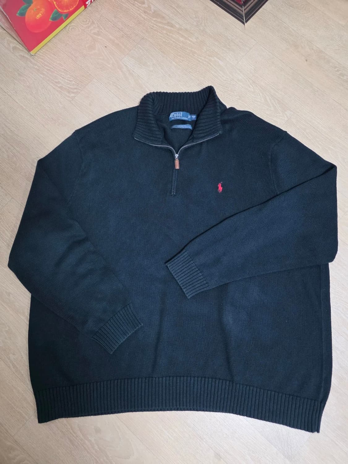 [빅사이즈] 폴로랄프로렌 반집업 코튼 니트 5XB 상품이미지1